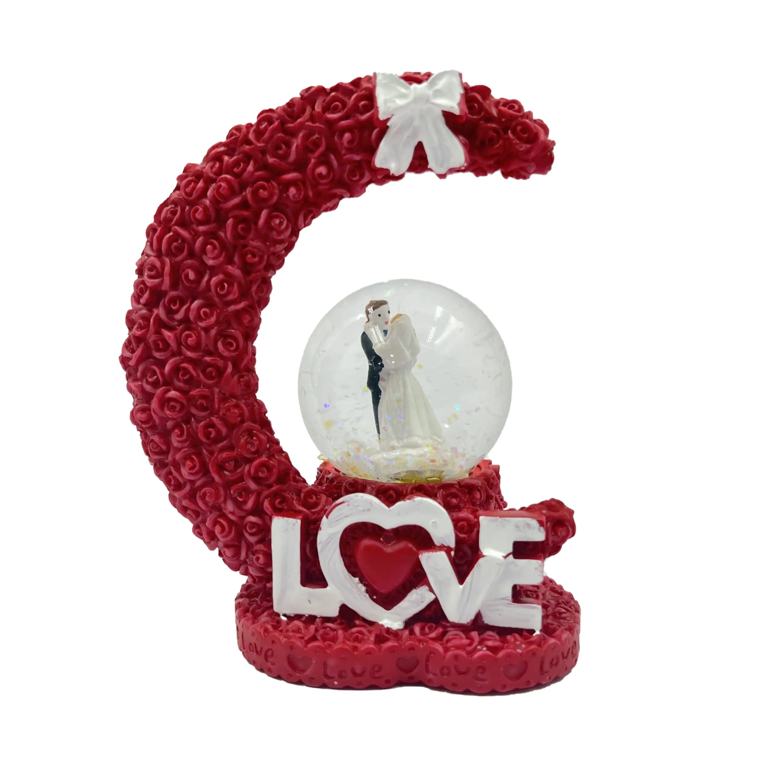 CraftVatika Romantic Love Couple Showpiece for Valentines Day Gifts with Lighting Valentines Gift for Girlfriend and Boyfriend, Husband, Valentine Gift for Him Her