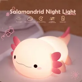 Cute Axolotl Touch Night Light