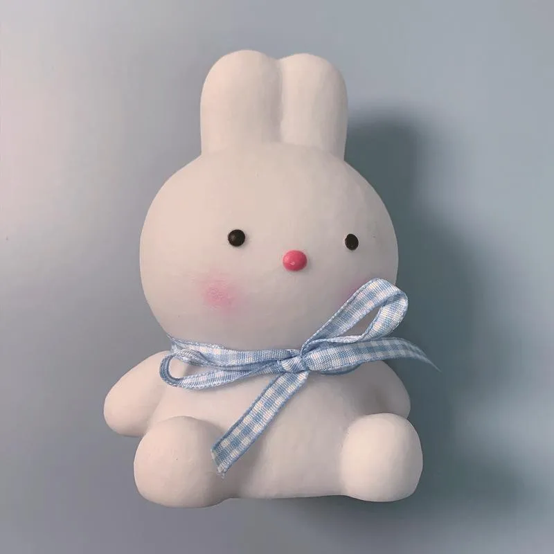 Cute Led Small Night Lamp Non-Plug-in Bedroom Girl Heart Cartoon Rabbit Decoration Bedroom Bedside Lamp