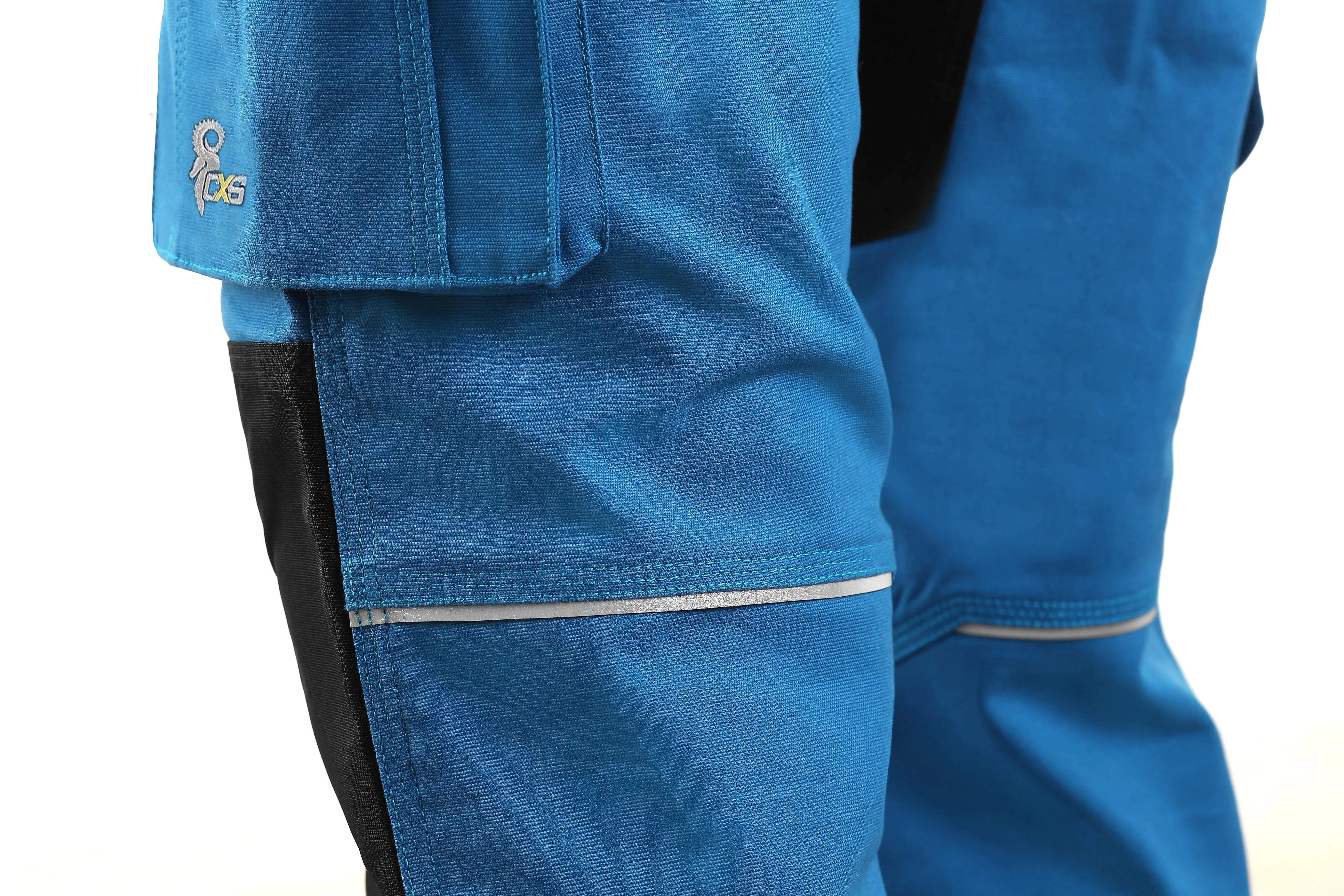 CXS STRETCH, BRIGHT BLUE-BLACK, WOMEN ́S WORKING PANTS