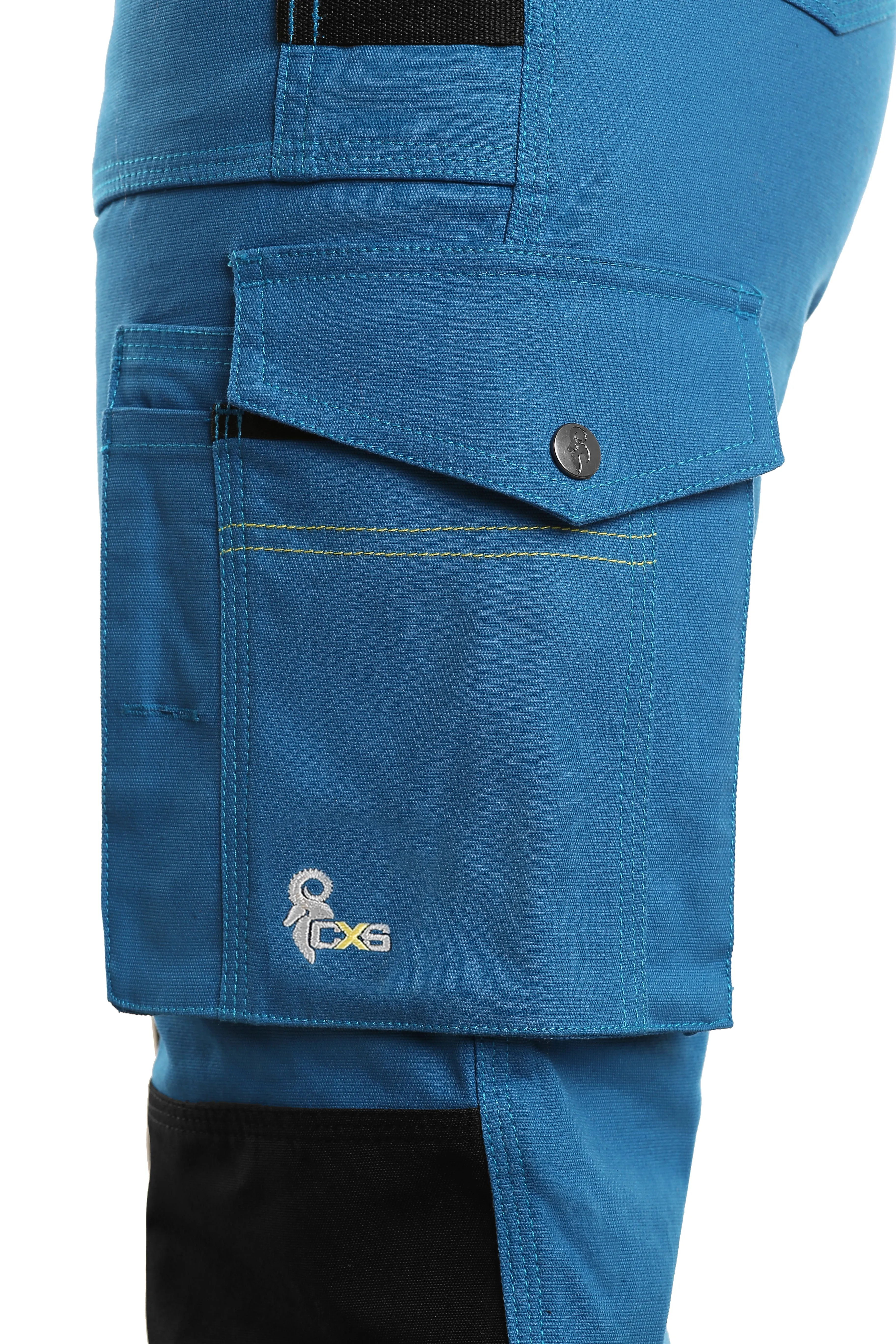 CXS STRETCH, BRIGHT BLUE-BLACK, WOMEN ́S WORKING PANTS