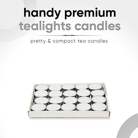 DeLush Tealight Scented Home Decor 100% Pure Wax- White Tea Set Candle - Birthday Decoration candel - Scented Candle - Diwali Decor - Tealight Candles with Birthday Balloon (Quantity 100)