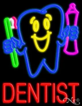 Dentist Handcrafted Energy Efficient Glasstube Neon Signs