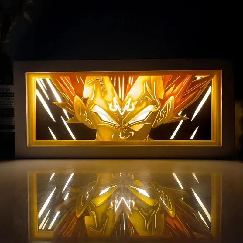 Dragon Ball Z Paper-Cut Night Light: Illuminate Your World