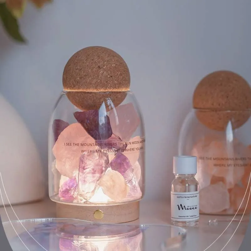 Enchanting Crystal Aromatherapy Diffuser Nightlight