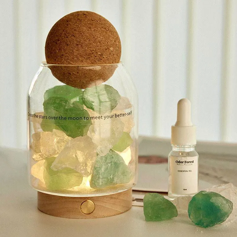 Enchanting Crystal Aromatherapy Diffuser Nightlight