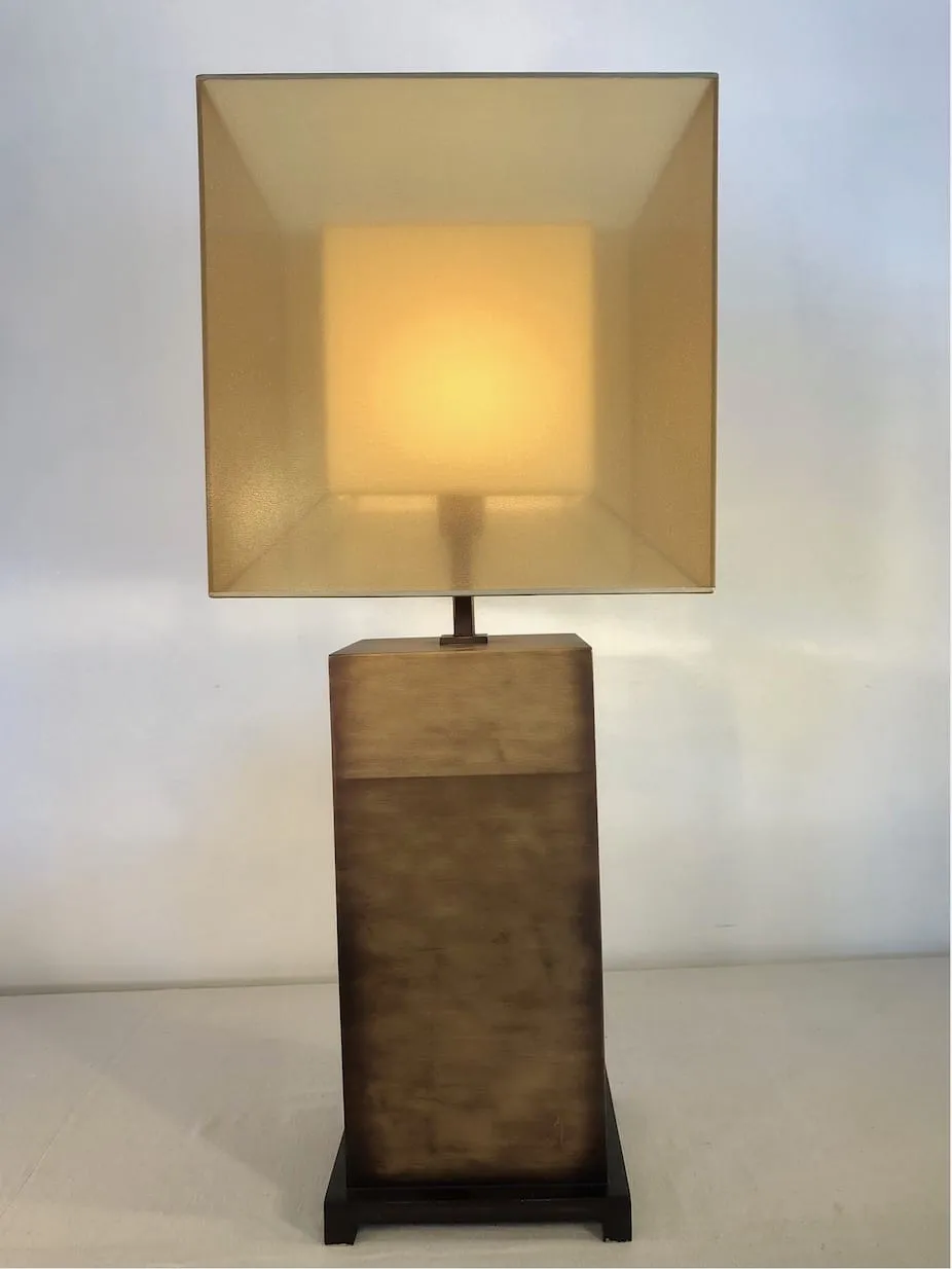 Fine Art Designs - Table Lamp, Contemporary, Aged Brass Finish
