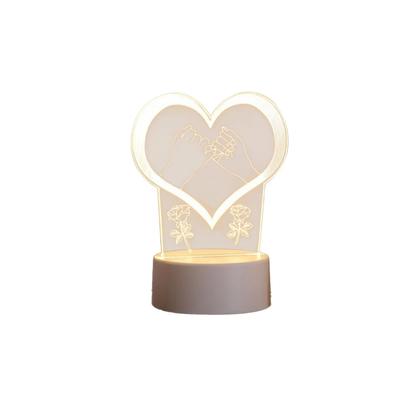 [GIG] USB Acrylic 3D Night Light Lamp Home Outdoor Landscape Decoration Gifts