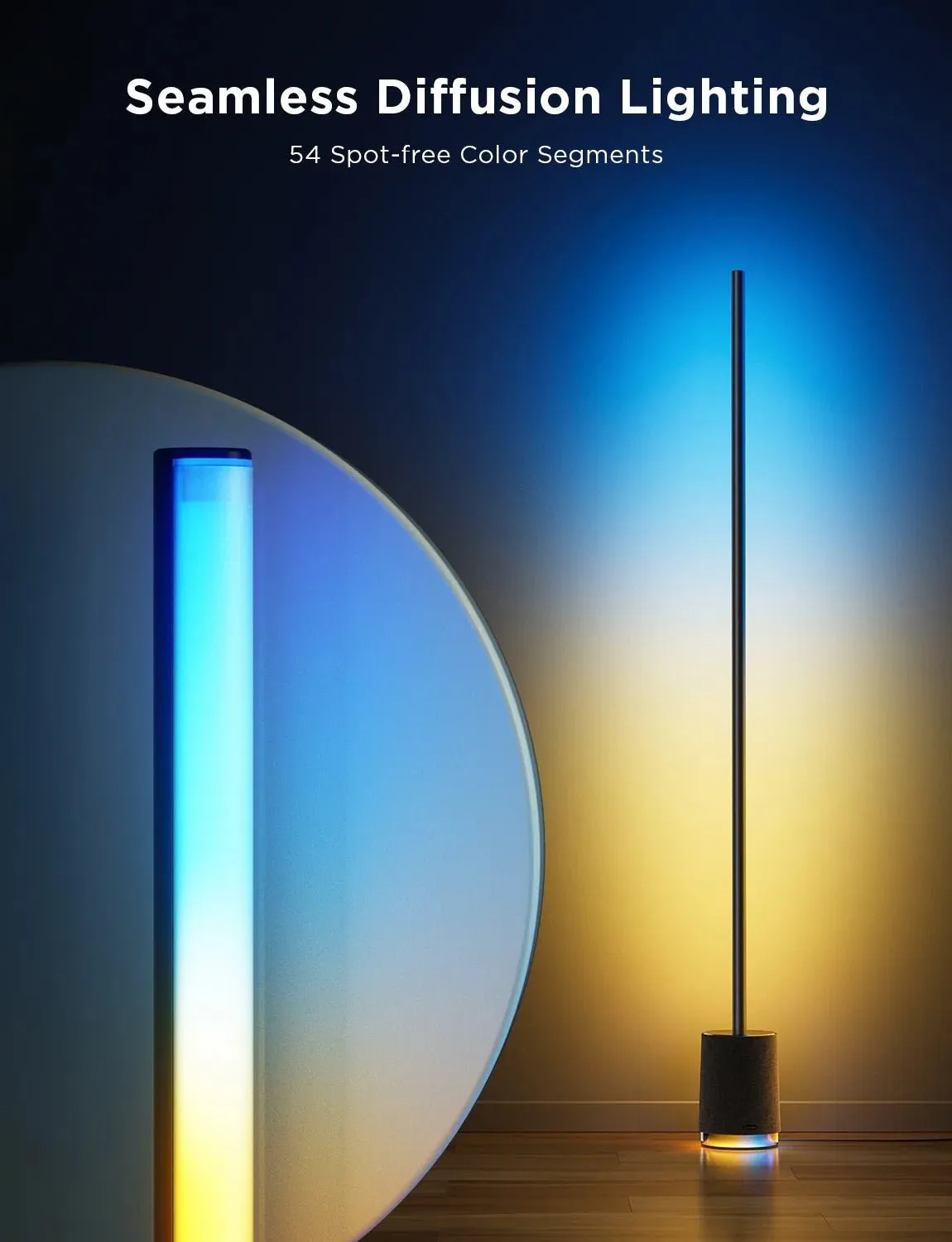 Govee RGBICWW Floor Lamp Pro Black