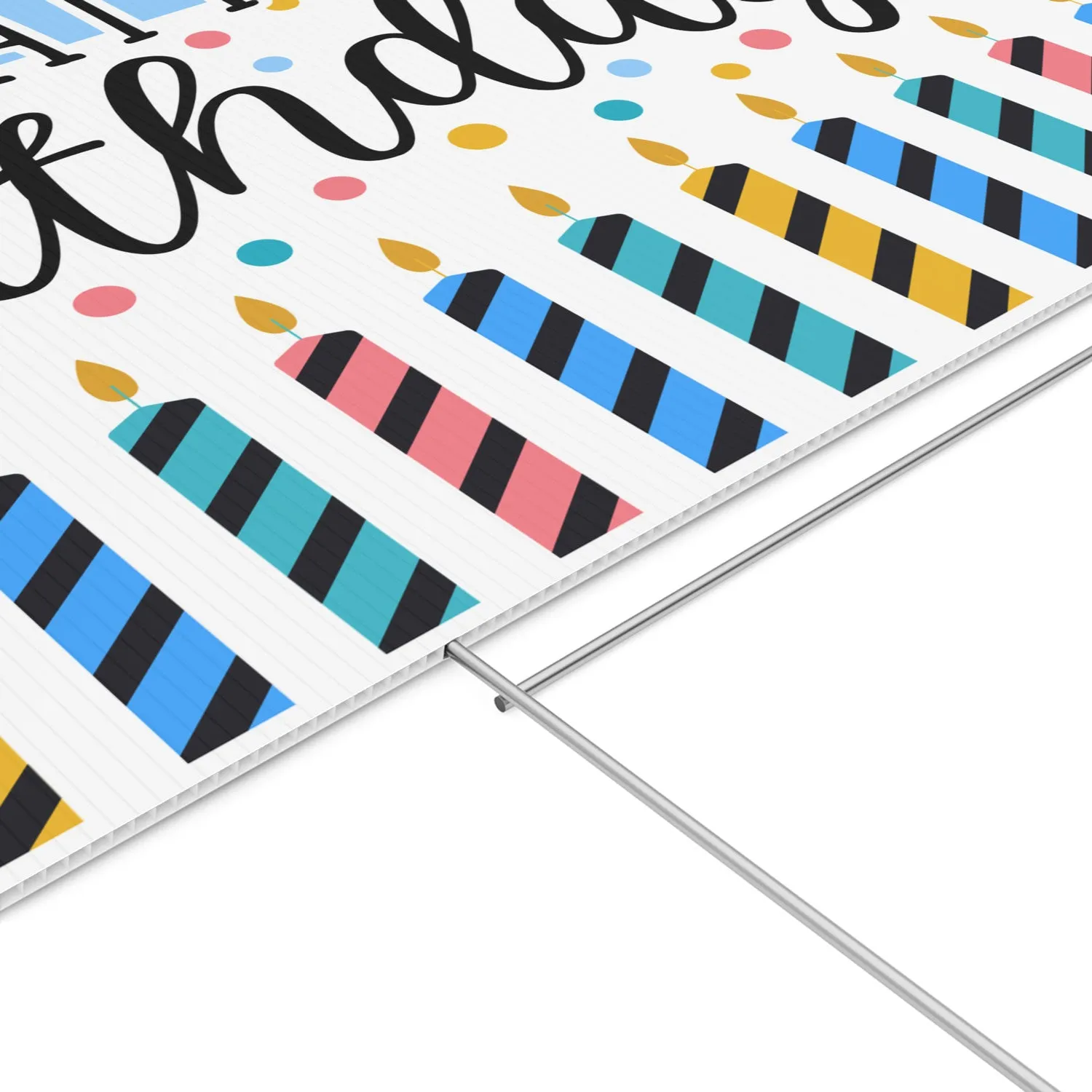 Happy Birthday Dots Yard Sign 24" x 18" | 1 ct