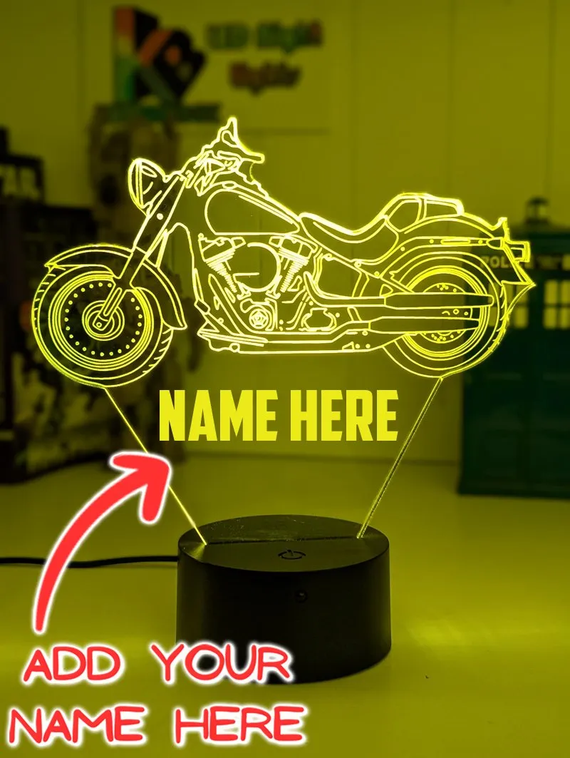 Harley Davidson Motor Cycle Bike 3D LED Night Light Lamp
