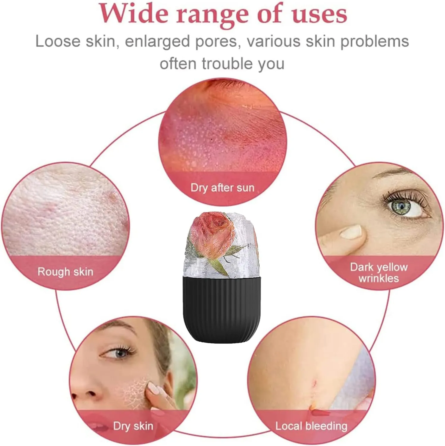 Ice Roller for Face and Eyes-Black