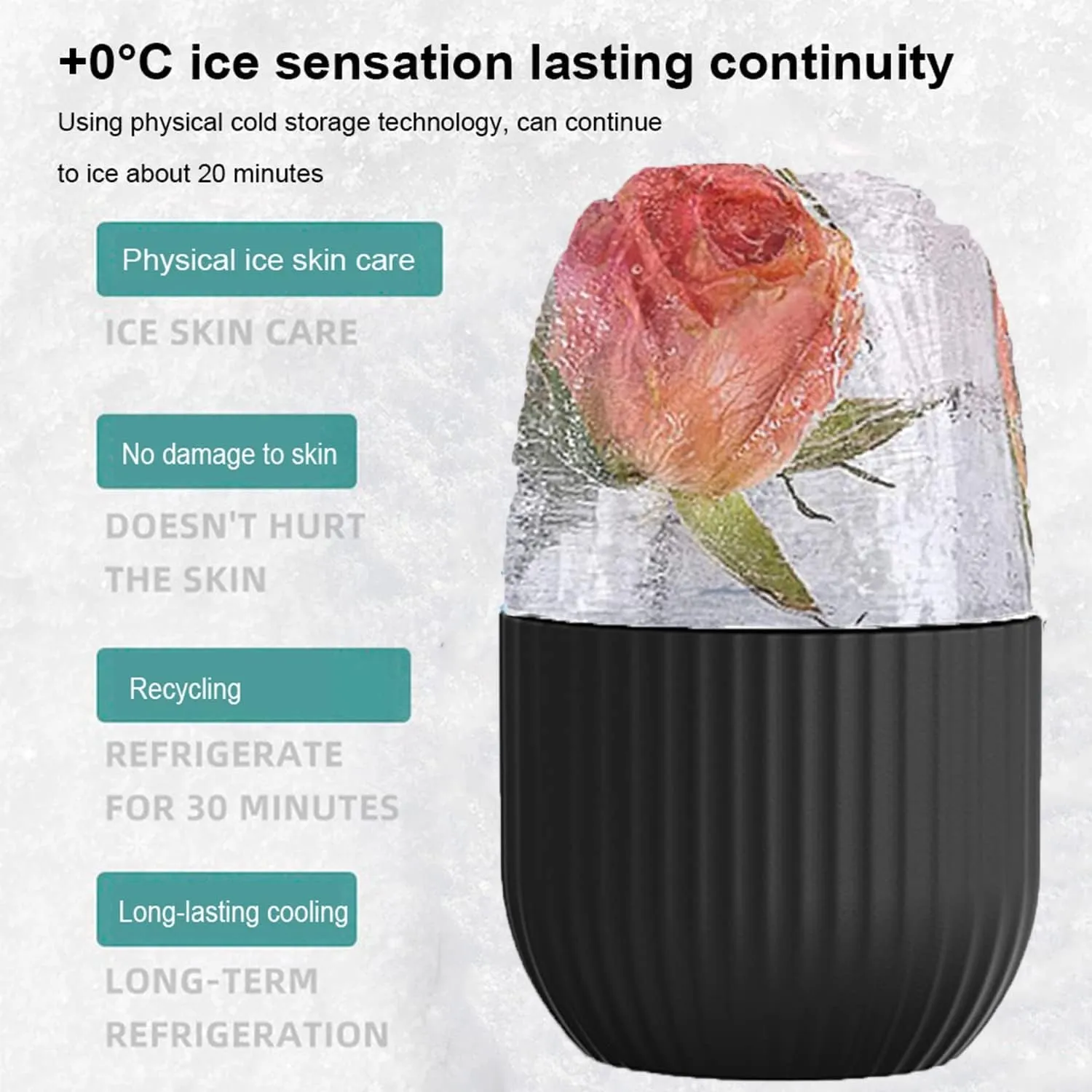 Ice Roller for Face and Eyes-Black