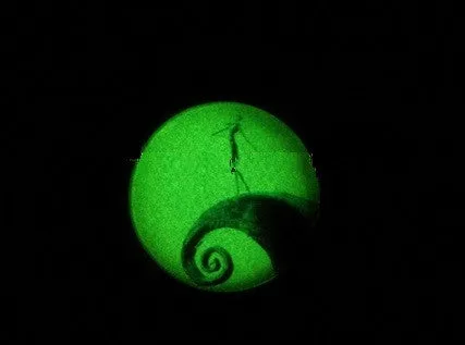 Jack Skellington Glow Necklace with UV Light