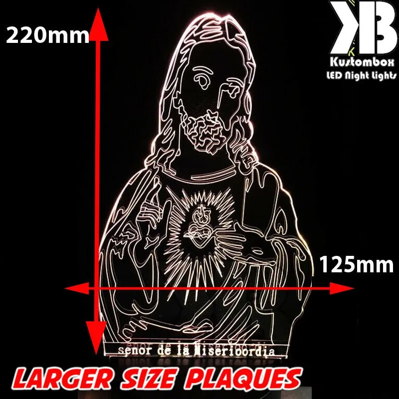 Jesus Christ Religious Statue 3D LED Night Light Lamp