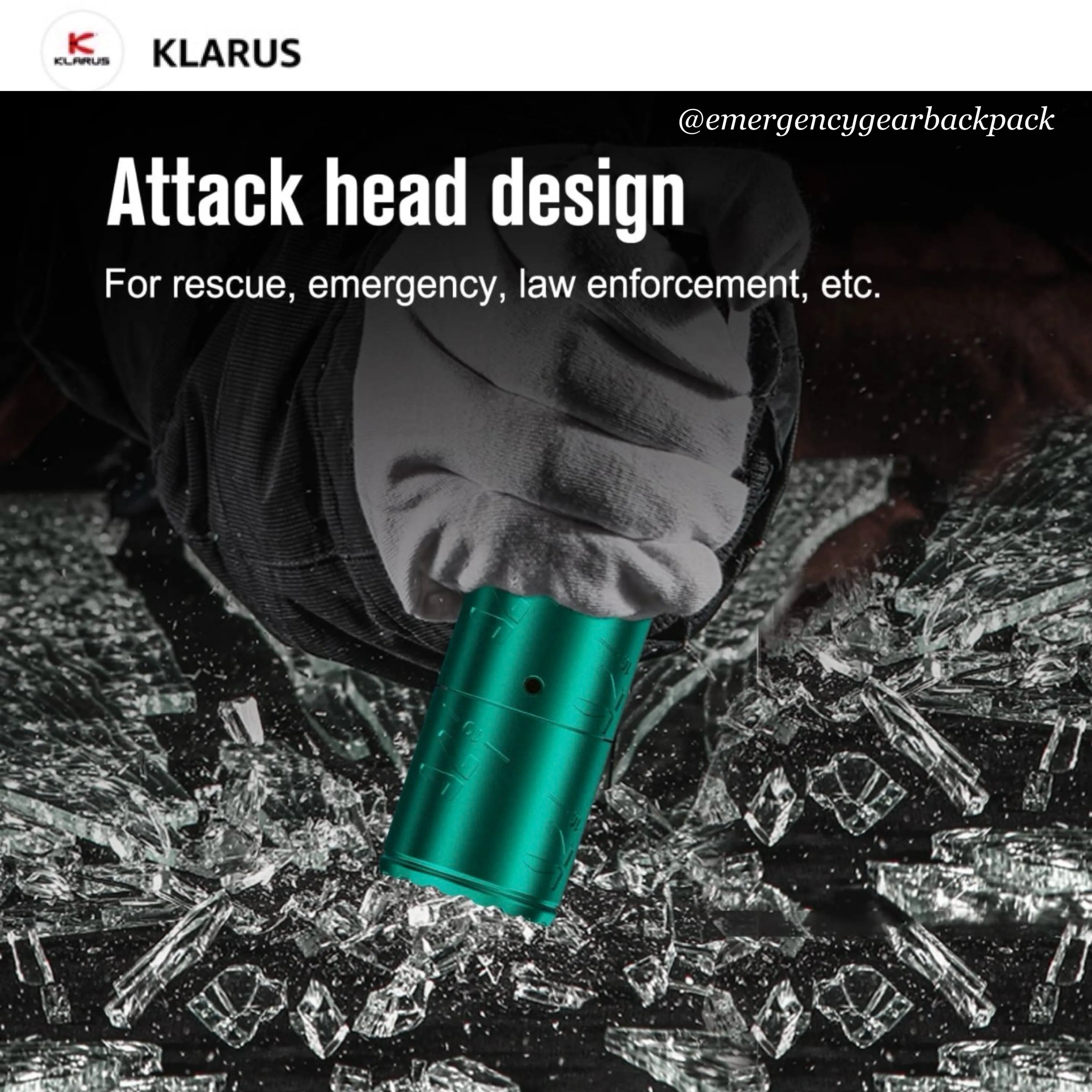 Klarus K10 EDC Flashlight 1200 Lumens 185M EDC Flashlight