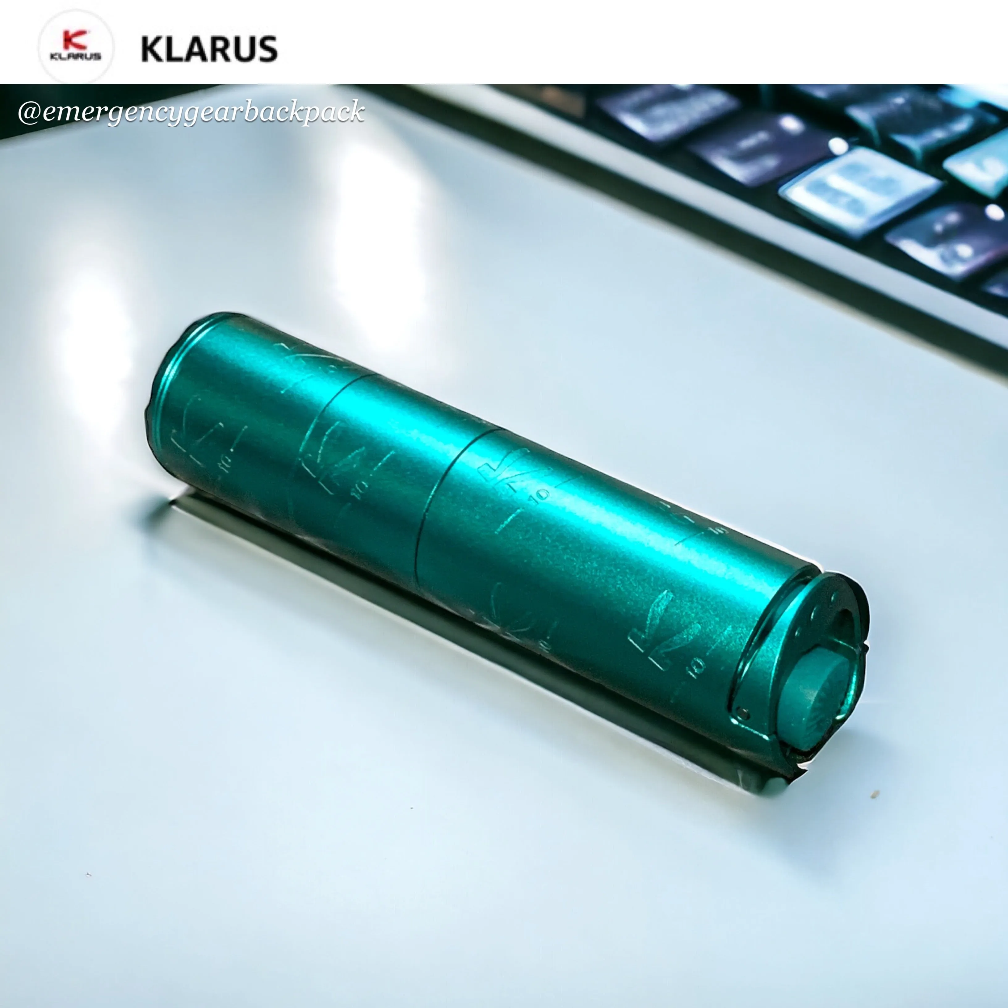 Klarus K10 EDC Flashlight 1200 Lumens 185M EDC Flashlight