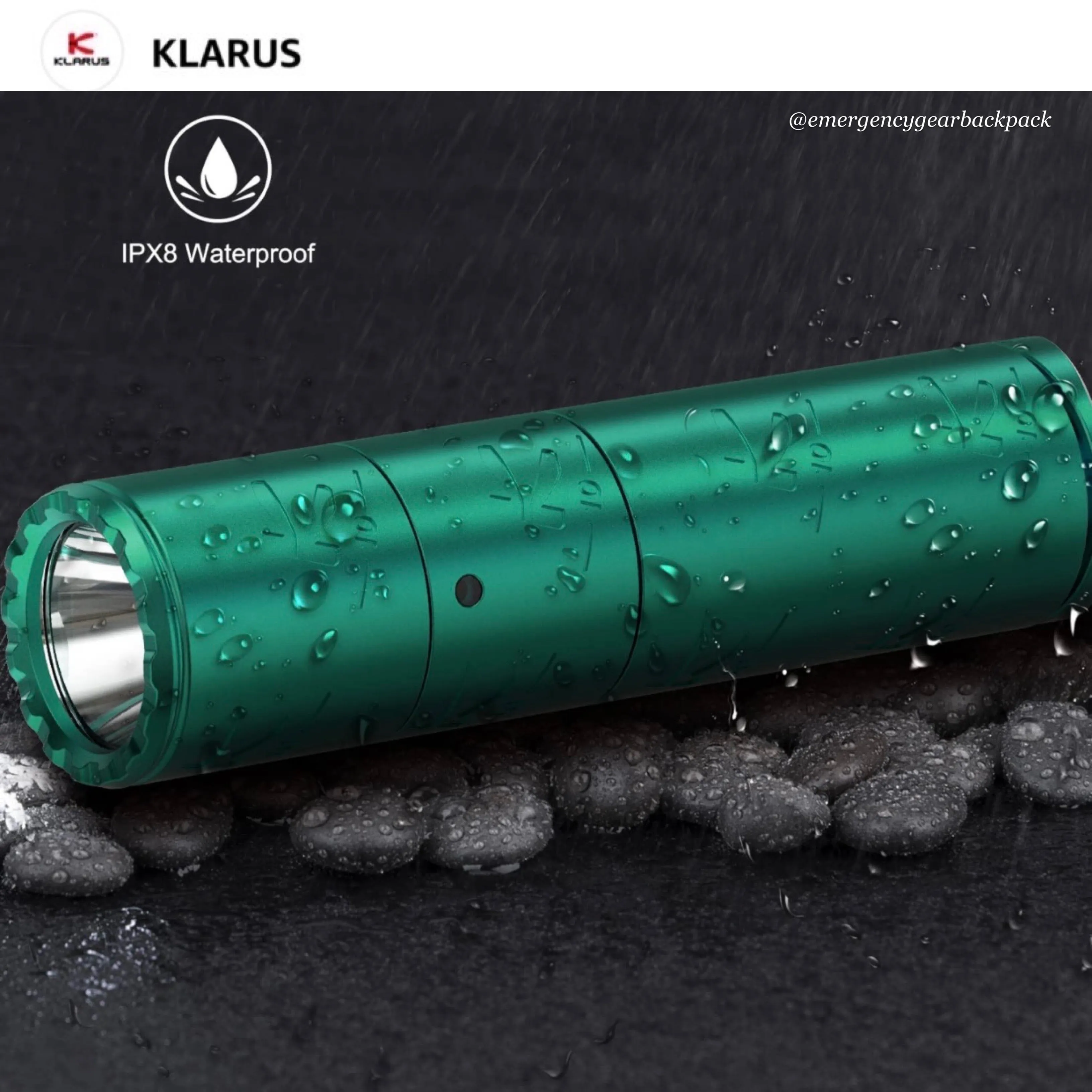 Klarus K10 EDC Flashlight 1200 Lumens 185M EDC Flashlight