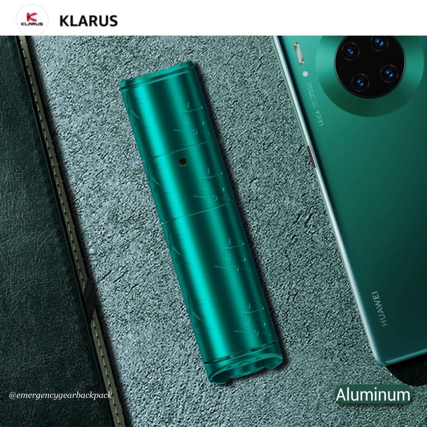 Klarus K10 EDC Flashlight 1200 Lumens 185M EDC Flashlight