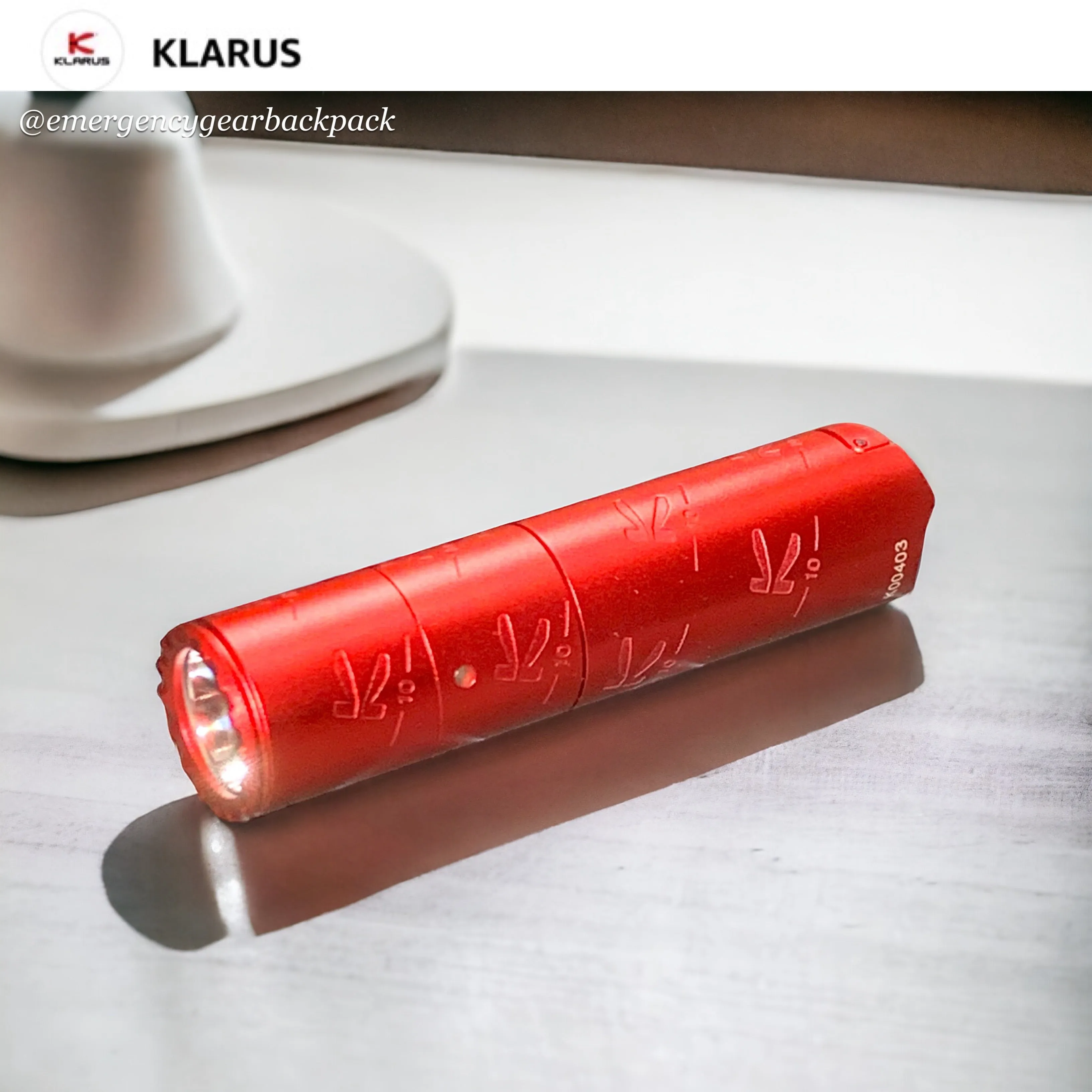 Klarus K10 EDC Flashlight 1200 Lumens 185M EDC Flashlight