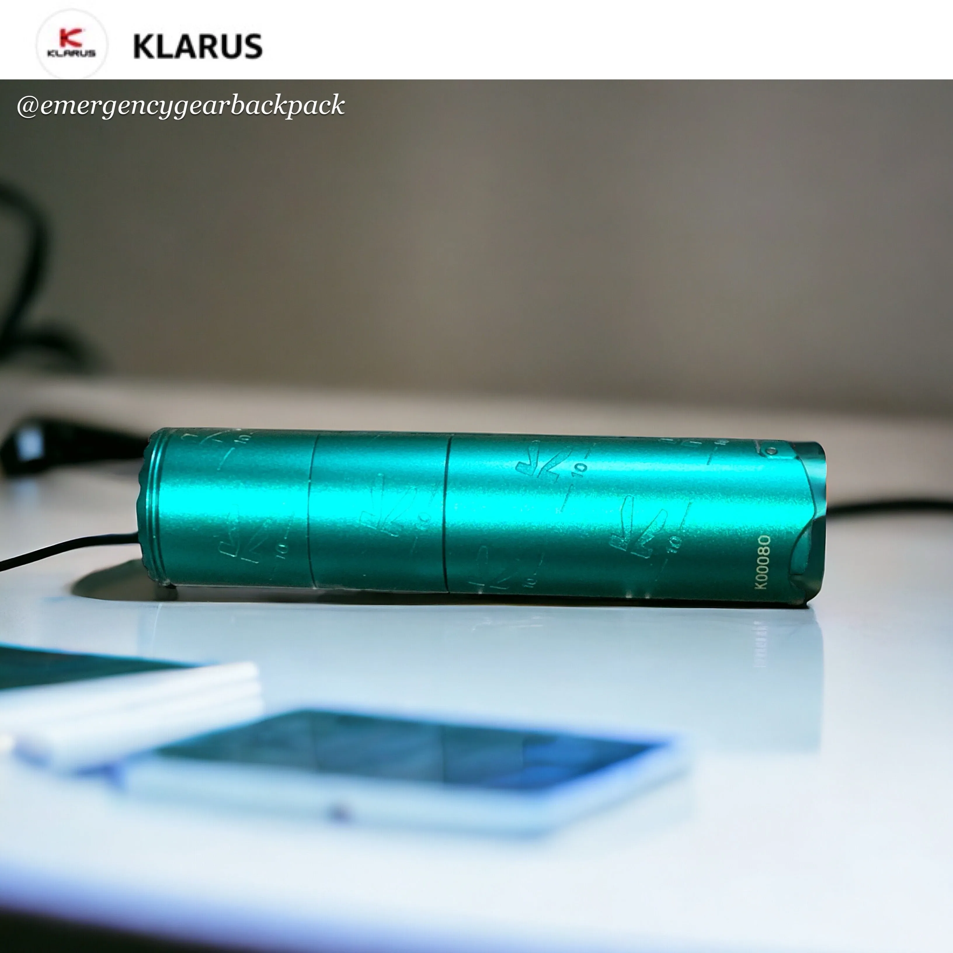Klarus K10 EDC Flashlight 1200 Lumens 185M EDC Flashlight