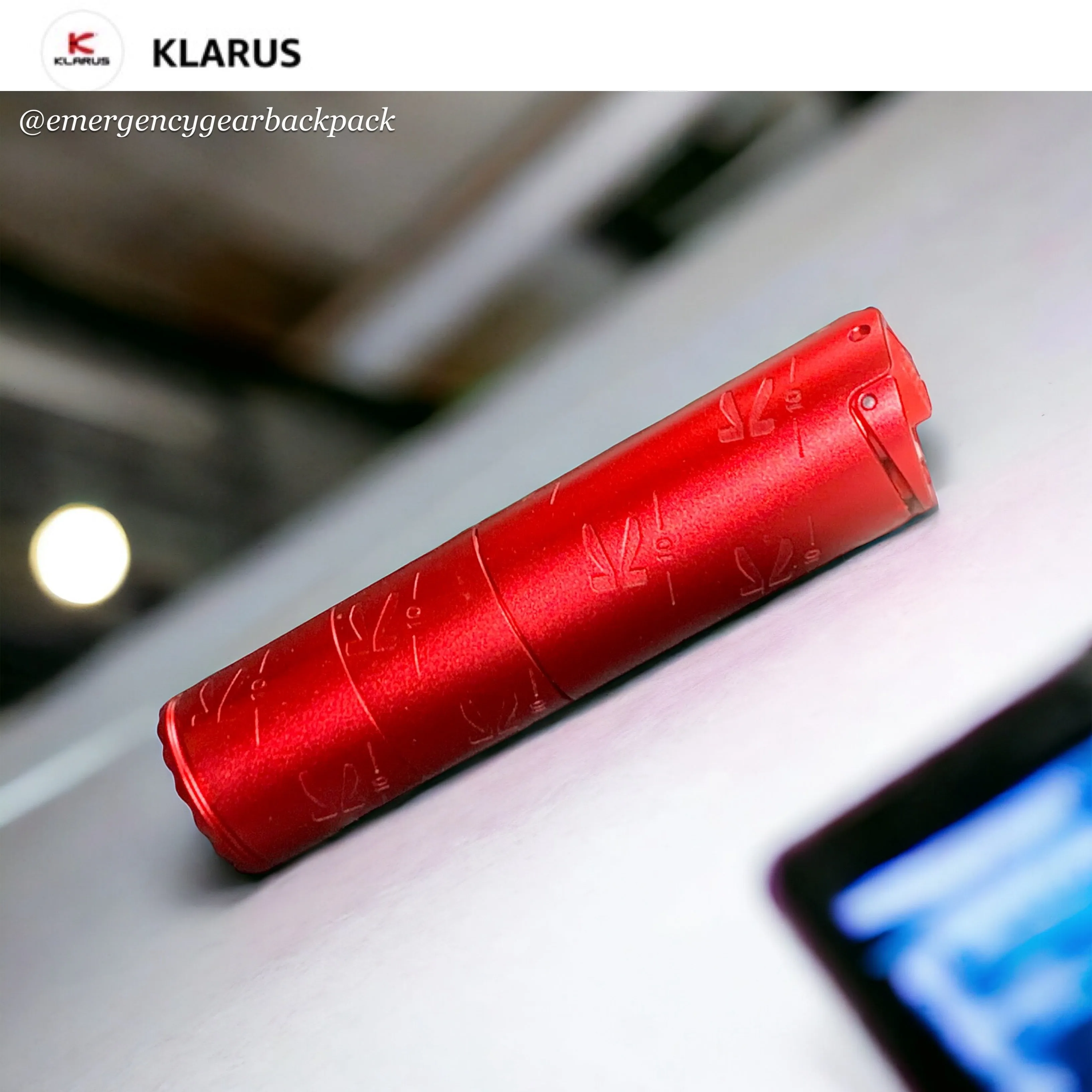 Klarus K10 EDC Flashlight 1200 Lumens 185M EDC Flashlight