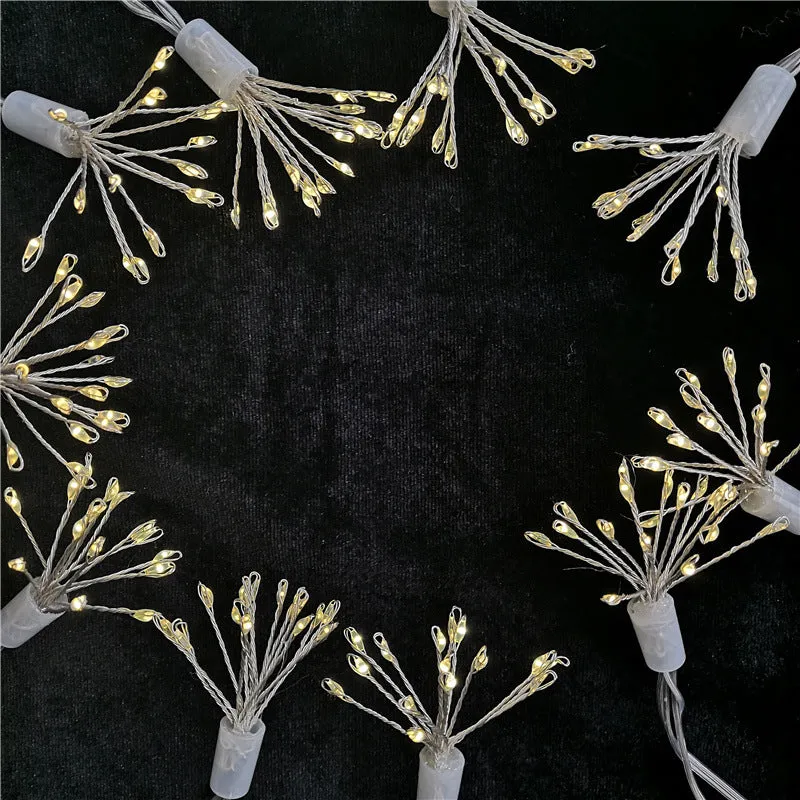LED Dandelion Firework String Light 8 Modes Xmas Lighting Garden Decoration