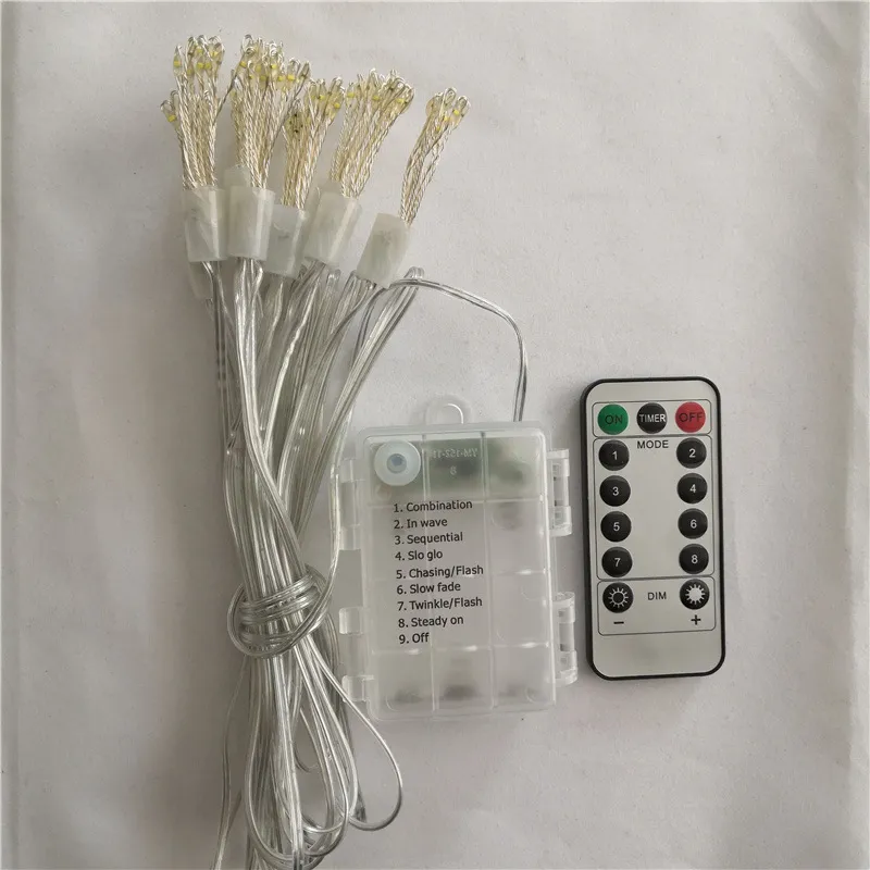 LED Dandelion Firework String Light 8 Modes Xmas Lighting Garden Decoration