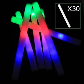 LED Foam Sticks - Pack of 30