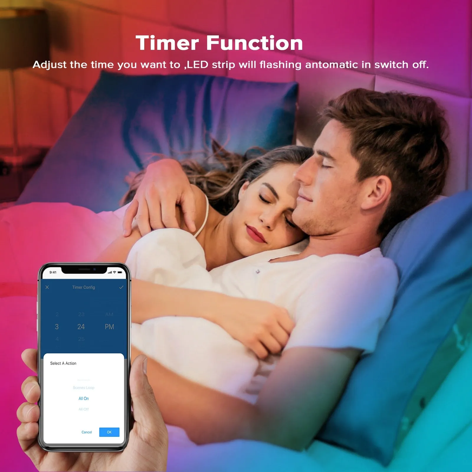 LED Strip Light BT Music APP Control WS2811 RGB IC Flexible Led Light Strip for Room TV Bedroom Party Kitchen 10M 20M