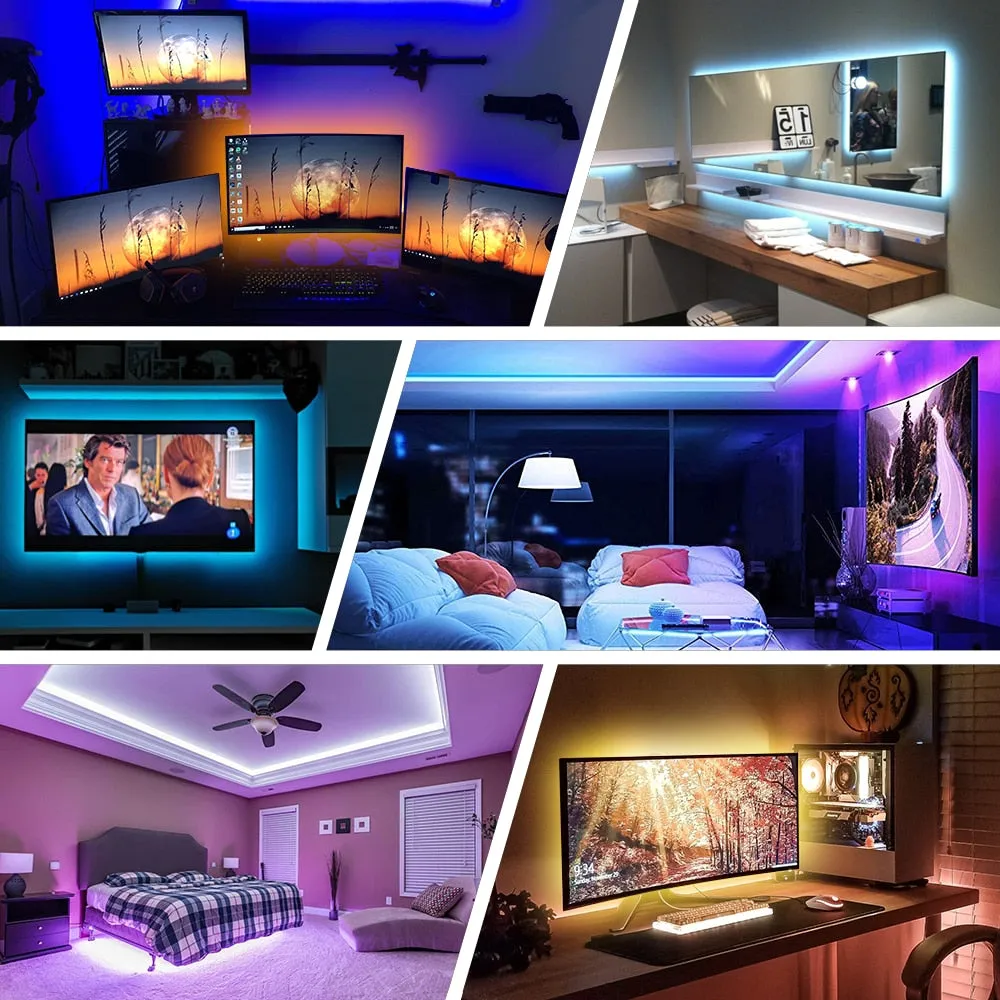 LED Strip Light,Bluetooth APP Control, Backlight for TV,5V USB Bluetooth RGB Tape Lamp For TV Background Decoration