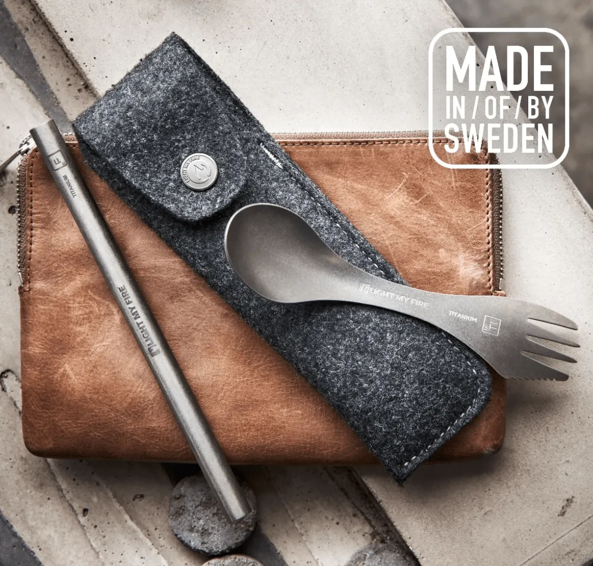 Light My Fire Spork´n Straw Kit Titanium
