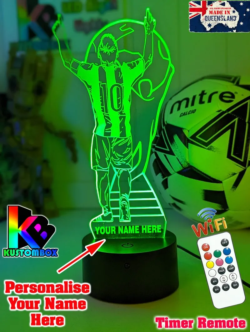 Lionel Messi Footballer Player World Cup 3D LED Night Light