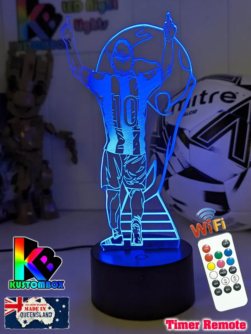 Lionel Messi Footballer Player World Cup 3D LED Night Light
