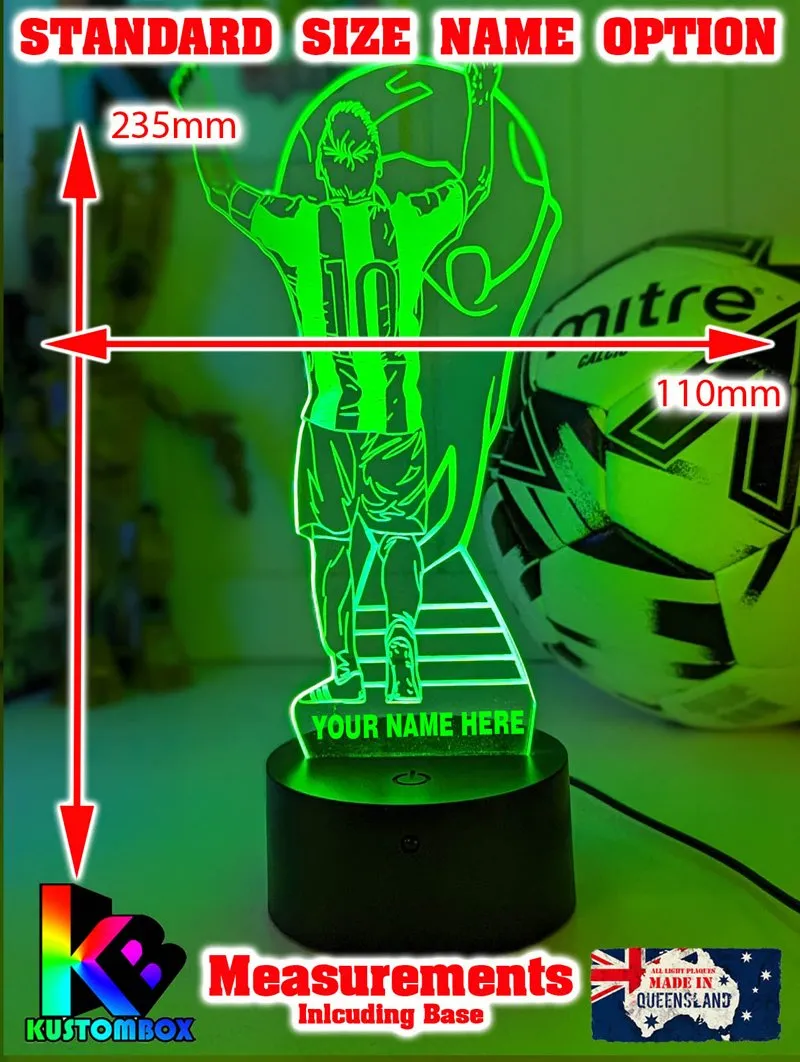 Lionel Messi Footballer Player World Cup 3D LED Night Light