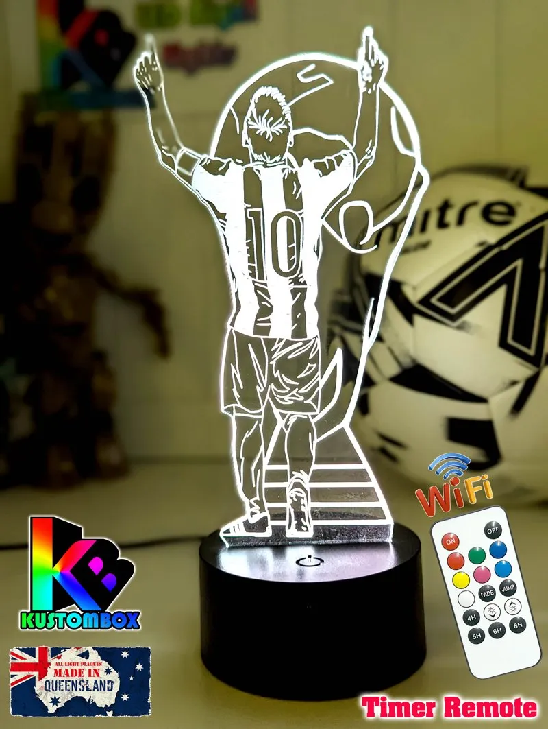 Lionel Messi Footballer Player World Cup 3D LED Night Light