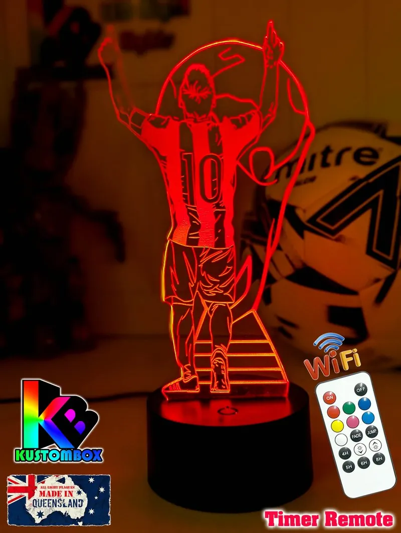 Lionel Messi Footballer Player World Cup 3D LED Night Light