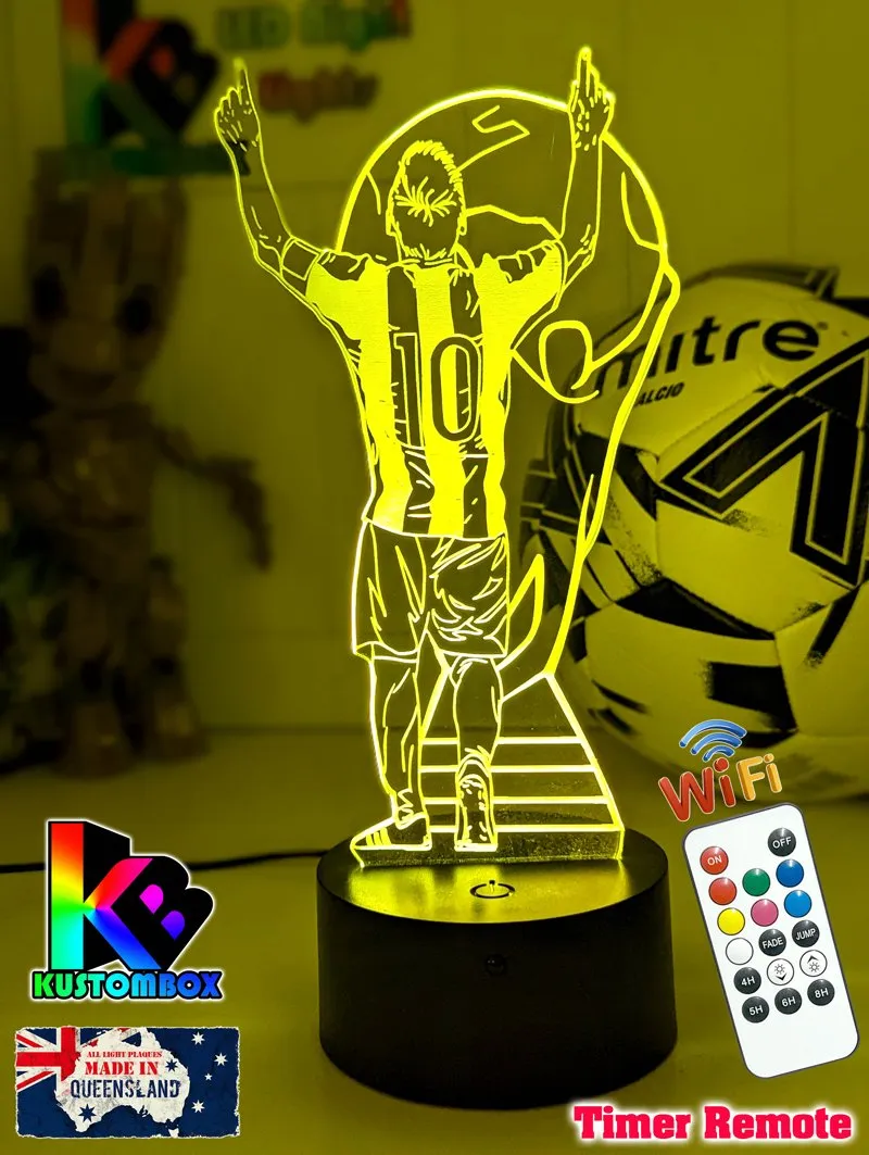 Lionel Messi Footballer Player World Cup 3D LED Night Light