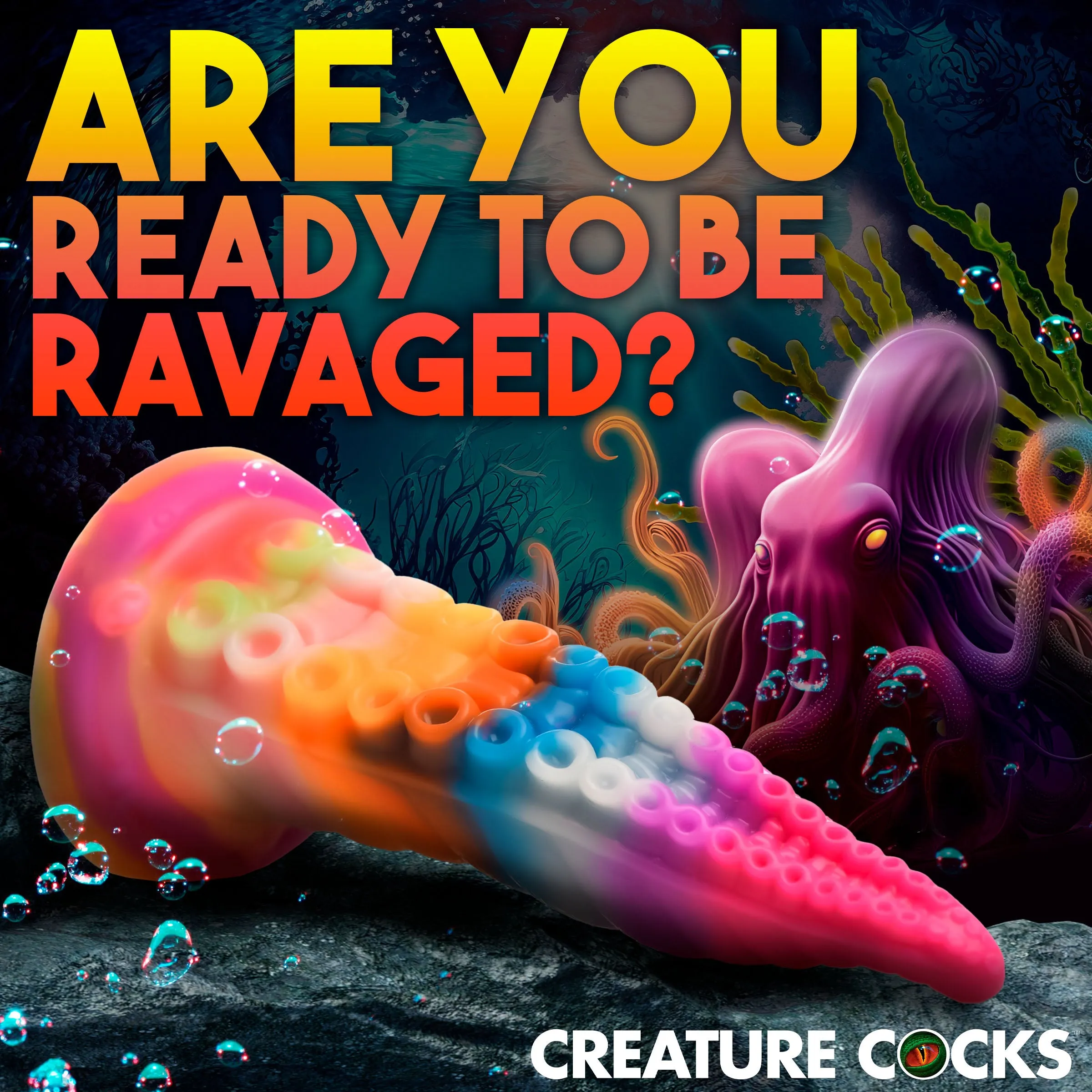 Luminoctopus Glow-in-the-dark Tentacle Dildo