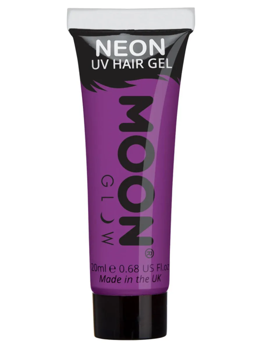 Moon Glow Neon UV Hair Gel Purple