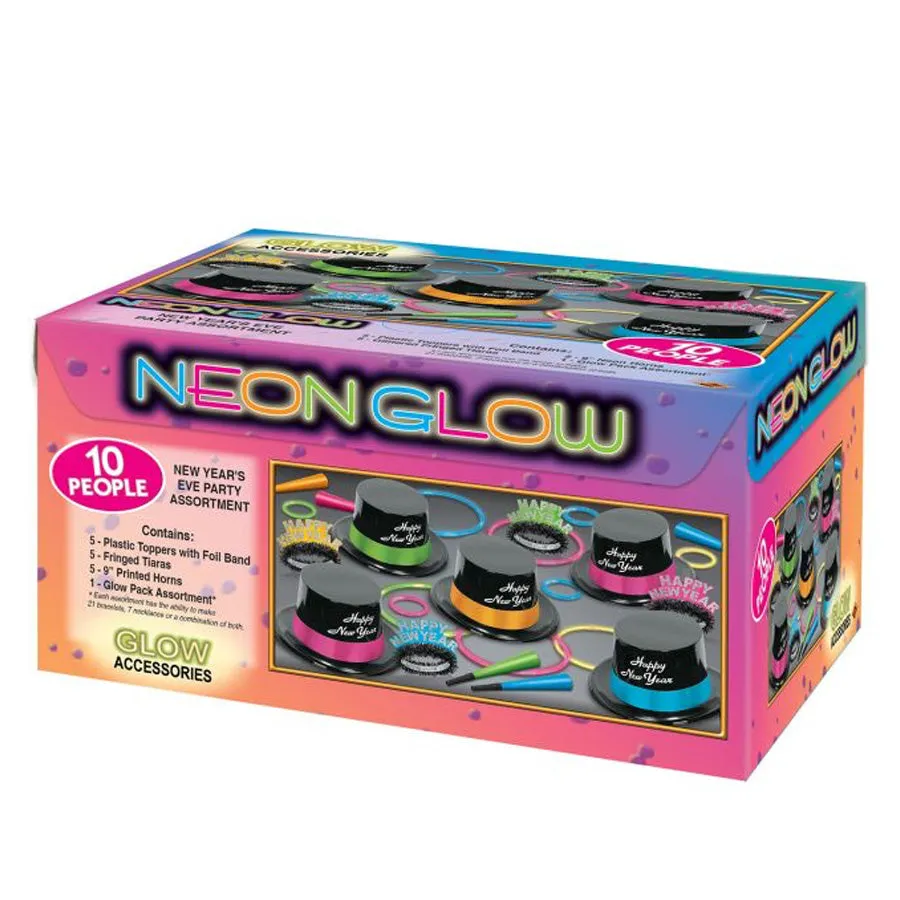 NEON GLOW ASST FOR 10