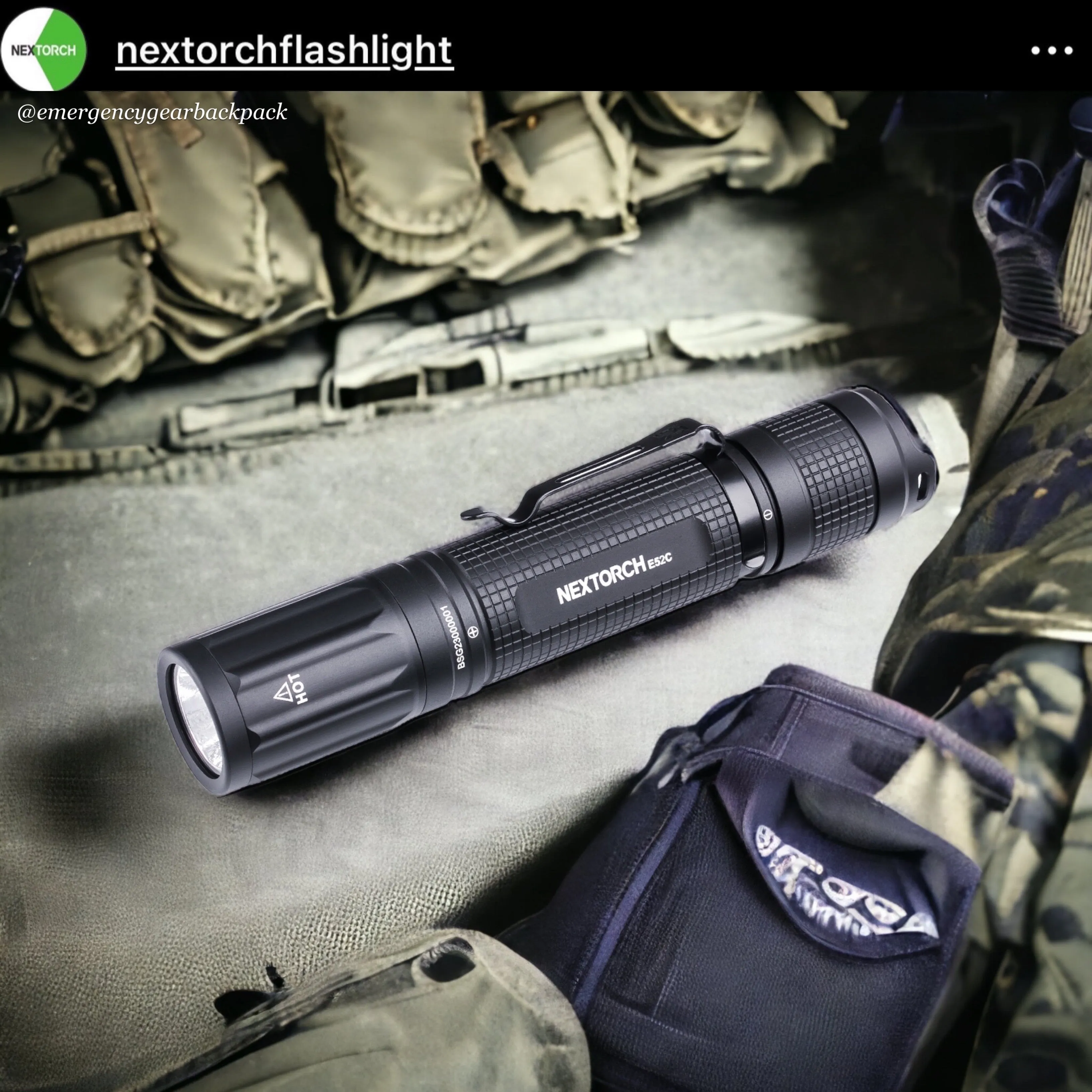 NEXTORCH E52C 3000LMS 210M Outdoor Flashlight