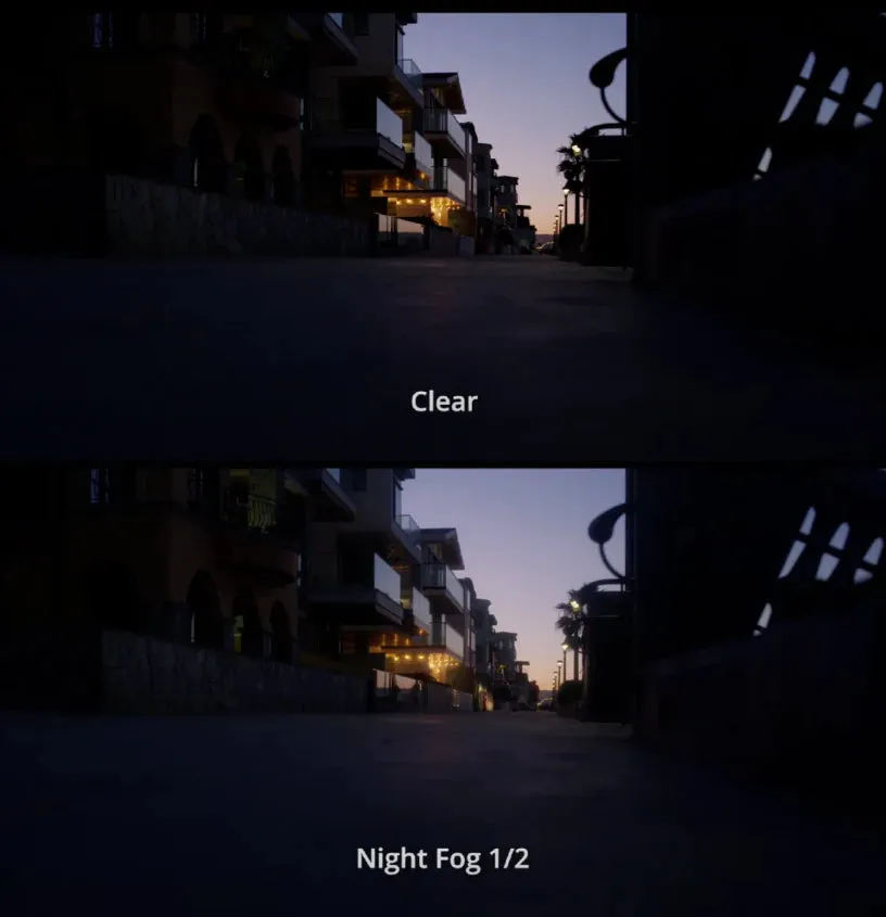 Night Fog Filters