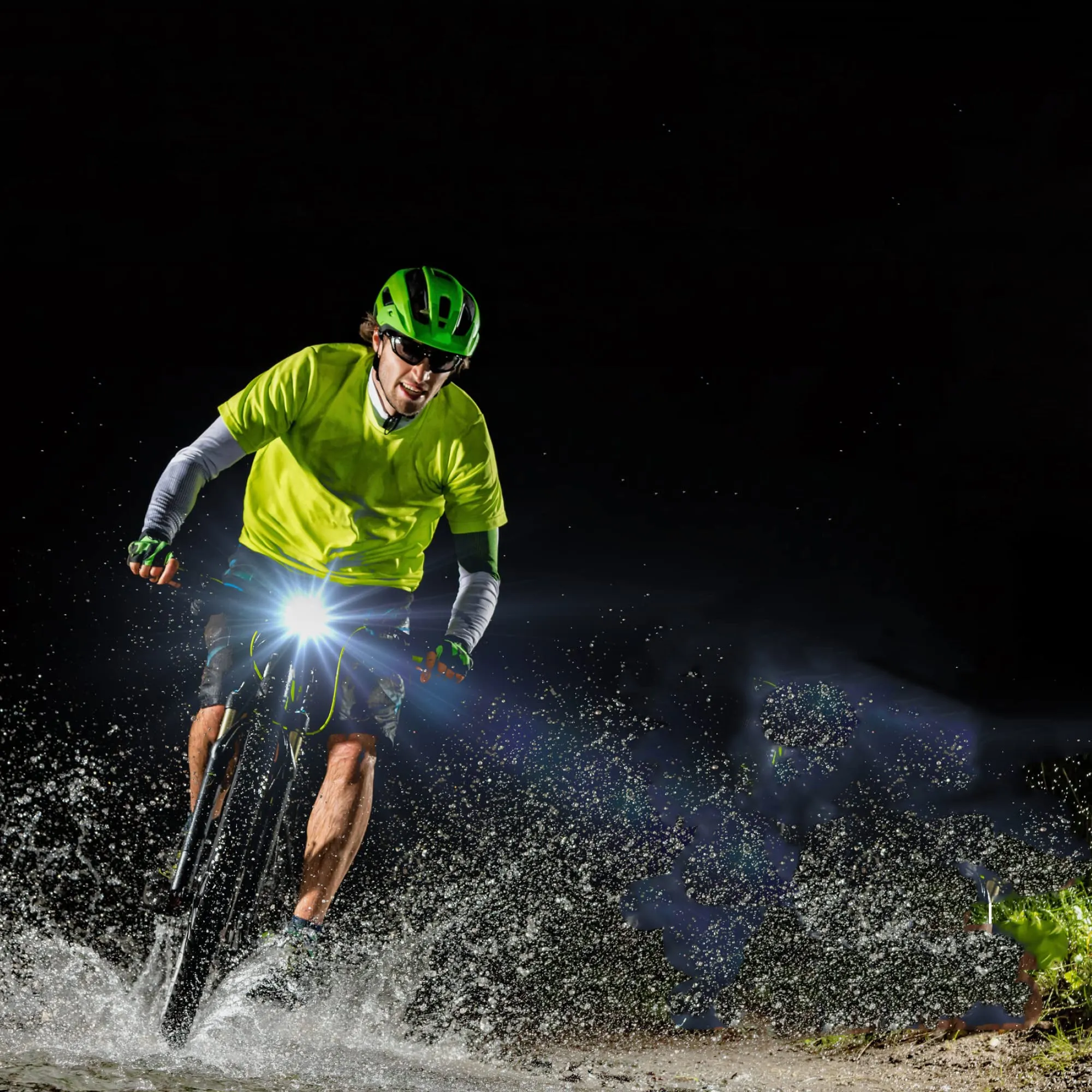 Night Riding Bicycle Headlight and Tail Light Set