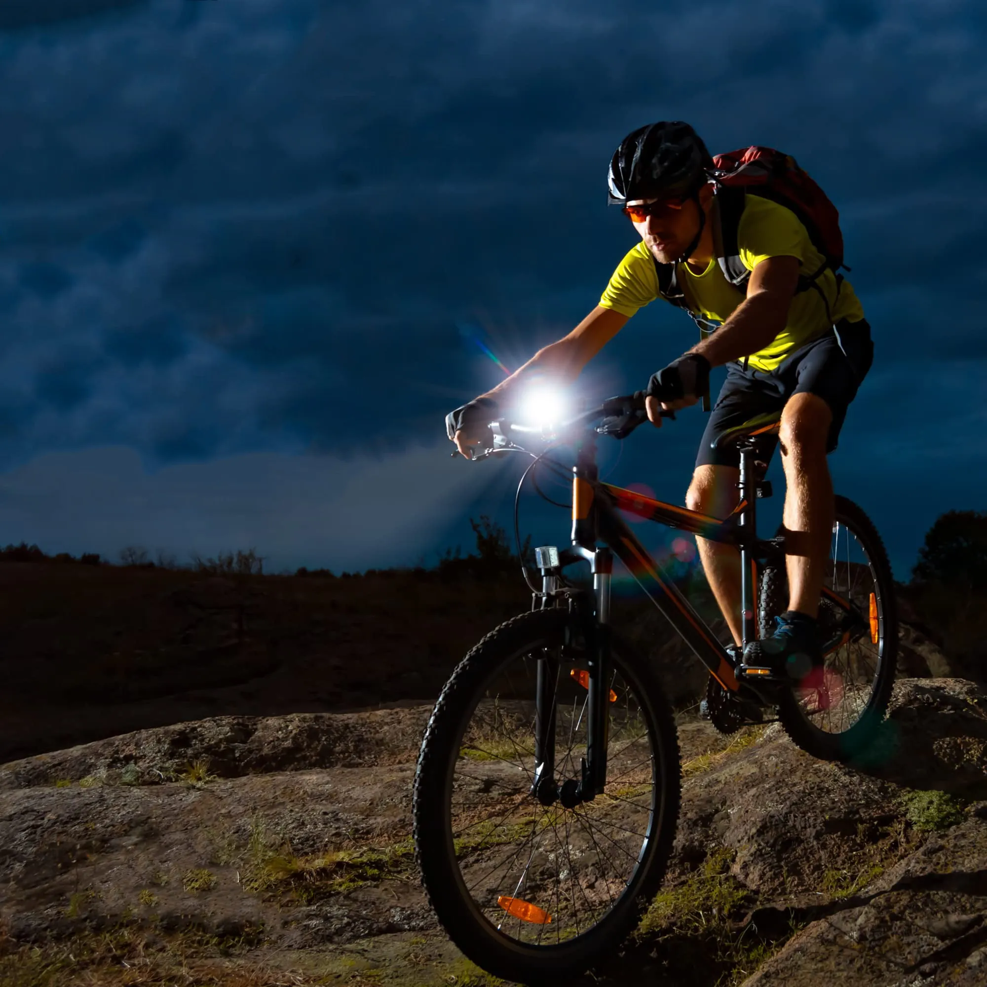 Night Riding Bicycle Headlight and Tail Light Set