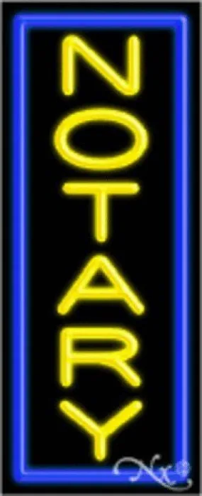 Notary Handcrafted Energy Efficient Glasstube Neon Signs