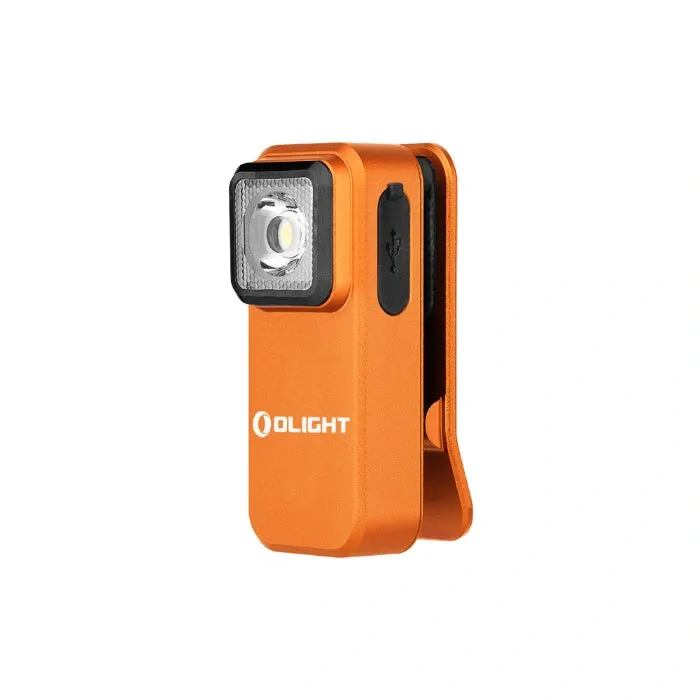 OLIGHT OCLIPOG Oclip Clip Light with White and Red Light - Orange