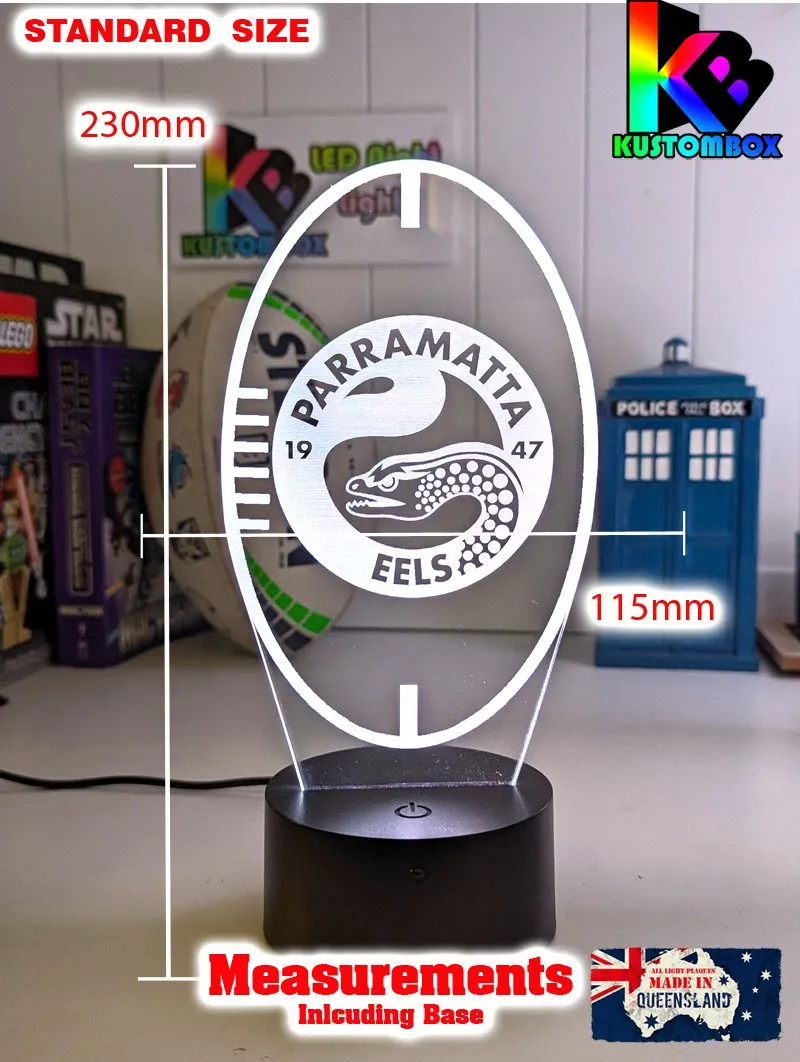 Parramatta Eels Rugby League Club 3D LED Night Light Lamp
