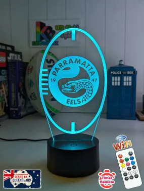 Parramatta Eels Rugby League Club 3D LED Night Light Lamp