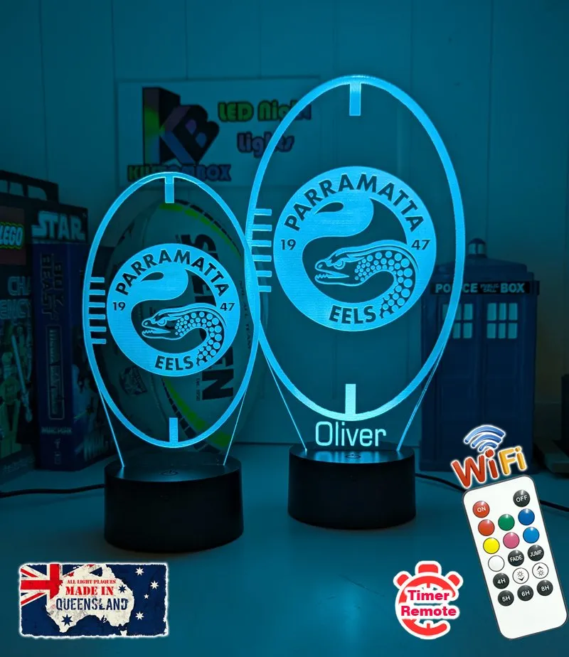Parramatta Eels Rugby League Club 3D LED Night Light Lamp
